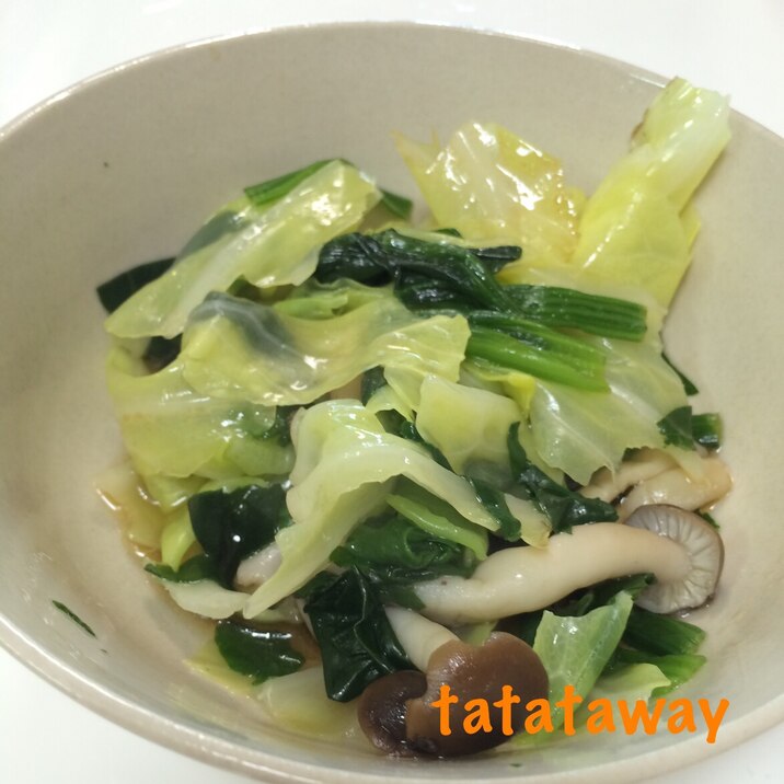 キャベツとほうれん草のボイル